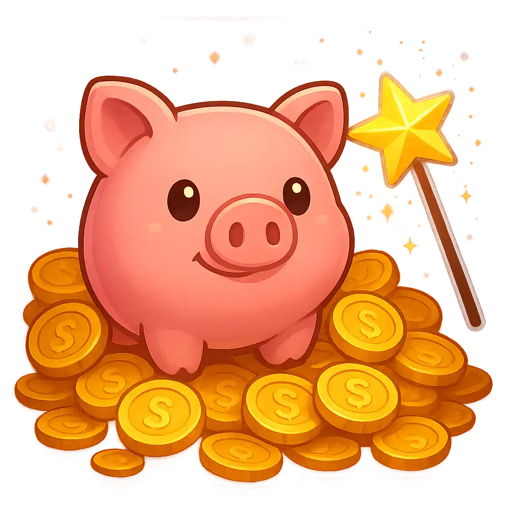 Piggy Prizes Wand of Riches